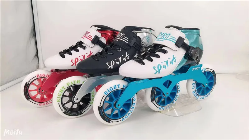 Углеродное волокно встроенные скоростные коньки Patines 3 4 колеса профессиональная гоночная обувь для марафона асфальта наземного дорожного катания 85A30-45
