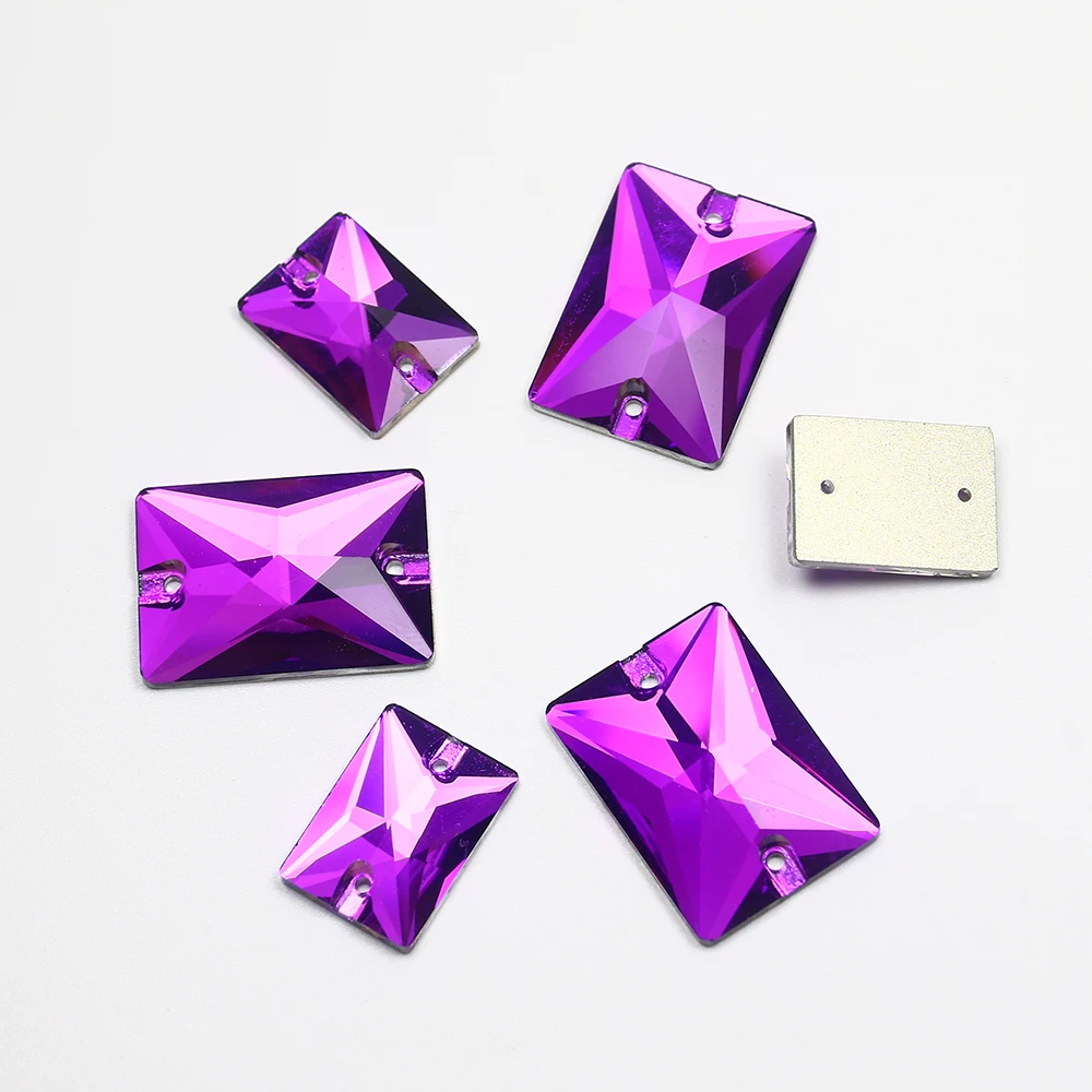 Прямоугольные алмазы для шитья K5 стеклянные камни Блестящие кристаллы сделай