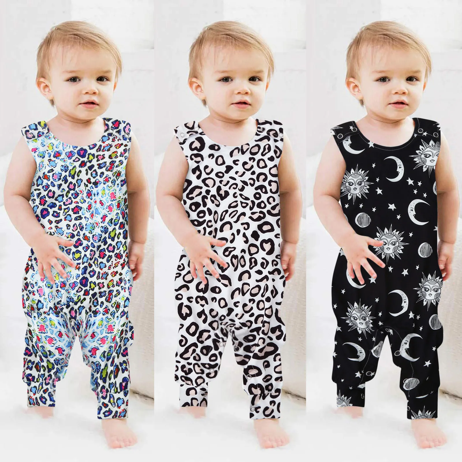 

Summer Newborn Baby Girl Clothes Sleeveless Baby Romper Cartoons Print Clothes For Newborns Girls Clothing Jumpsuit For Babies