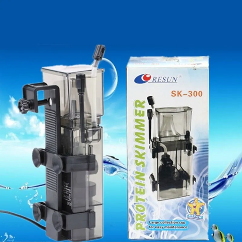 

Aquarium Hanging On Protein Skimmer Ultra Quiet Water Pump for Marine Reef Coral Fish Tank Filter System 300L/H