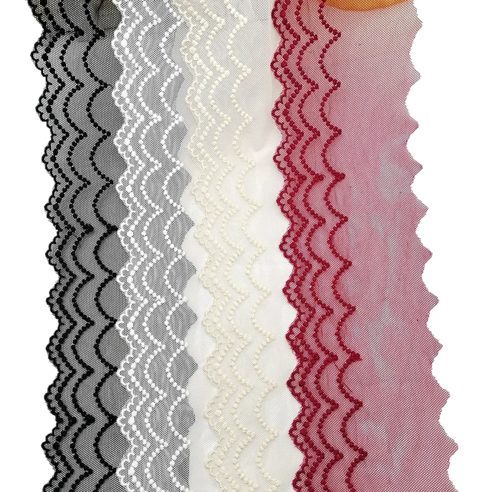 Тюль Вышивка кружево планки белый черный тюль кружева 3D цветок полиэстер