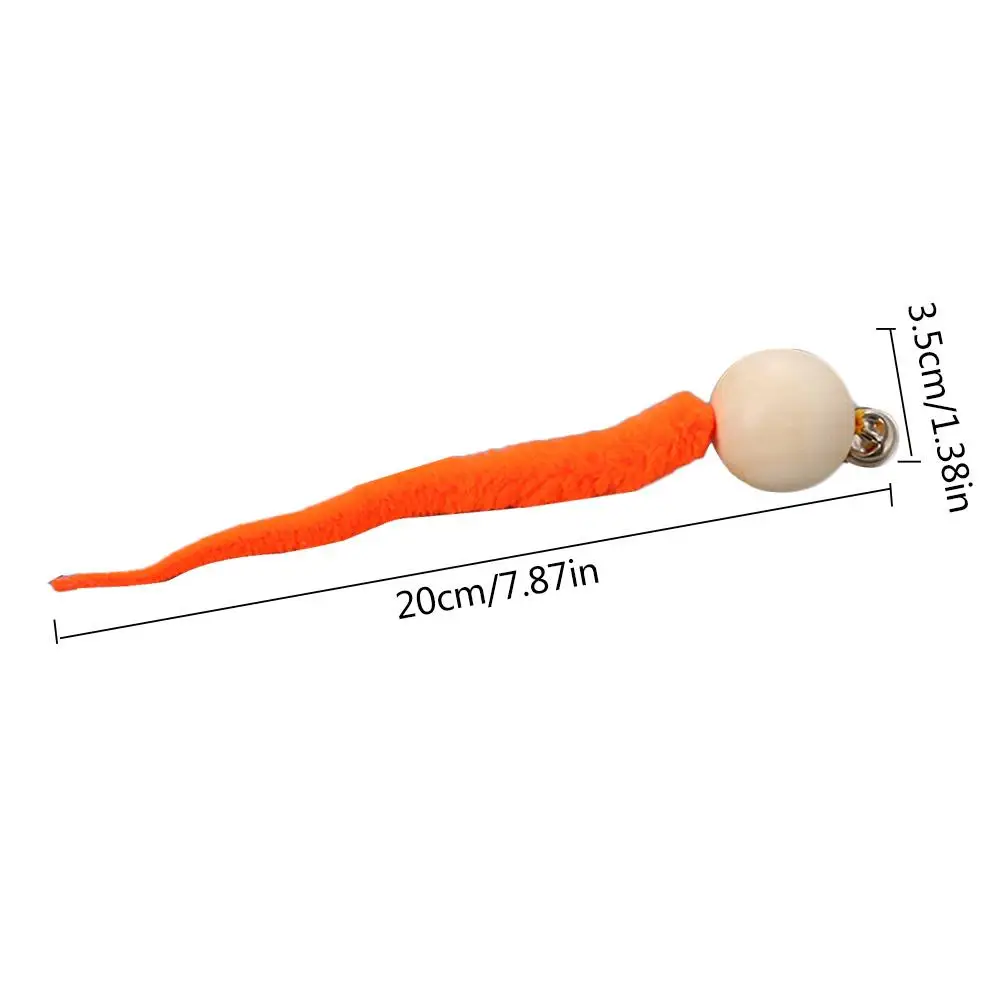 

Cat Toy Star Ball Plus Wood Ball Throwing Toy Funny Interactive Plush Toy with Bell Colored Cat Worms Ball Supplies