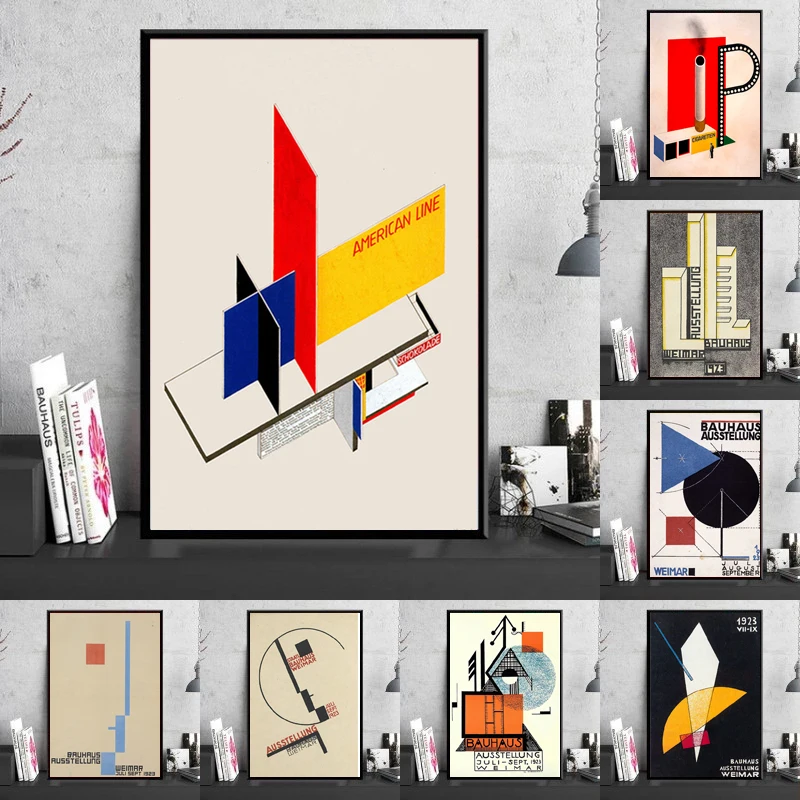 

Modern Art Minimalist Line Abstract Architecture Canvas Painting Wall Art Pictures Posters and Prints for Living Room Home Decor