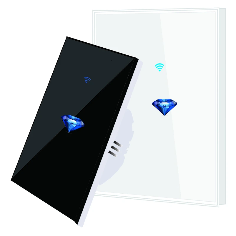 Сенсорный выключатель Tuya Стандартный США/ЕС/Австралия настенный светильник 1/2/3