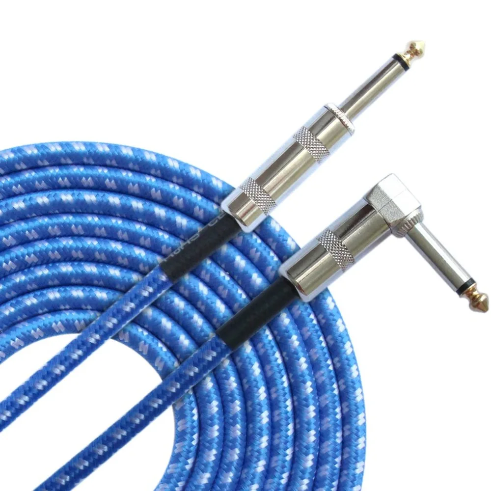 Кабель для гитары моно-Джек аудиокабель Папа-папа медный провод 6 35 мм прямой