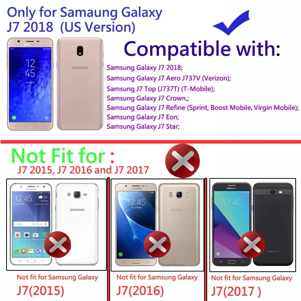 9H 2.5D Закаленное стекло для SAMSUNG Galaxy J7 2018 J737/J7 V/J7 Refine /J7 Crown Star/J7 Aero Защитная пленка