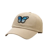 couple cotton baseball caps women springautumn outdoor sunhat men sports cap student casual peaked caps butterfly embroidered