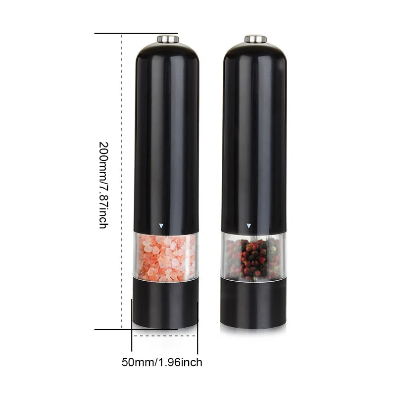 

Salt Pepper Grinder Set Electric Spice Flour Mill Grinder Adjustable Coarseness kitchen BBQ Tools Seasoning Tools Pepper Mill
