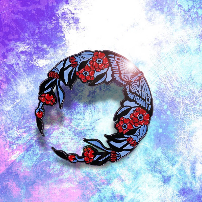 Бейдж с изображением цветов бабочек венков вы чувствуете что весна