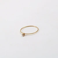 high end pvd gold finish 6 claw zirconia stainless steel rings drop shipping