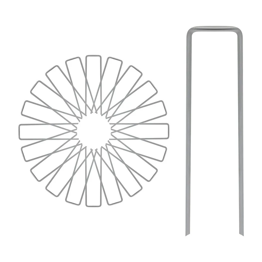 

50pcs Anchor Pins Floor Nails Pin Galvanised Garden Tool Gazebo Metal Parts