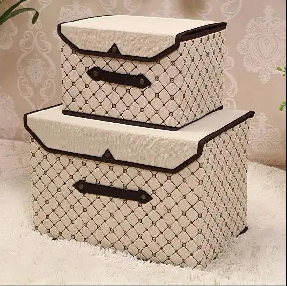 

Fabric storage box foldable storage box clothes sorting storage box multifunctional storage box with cover storage box