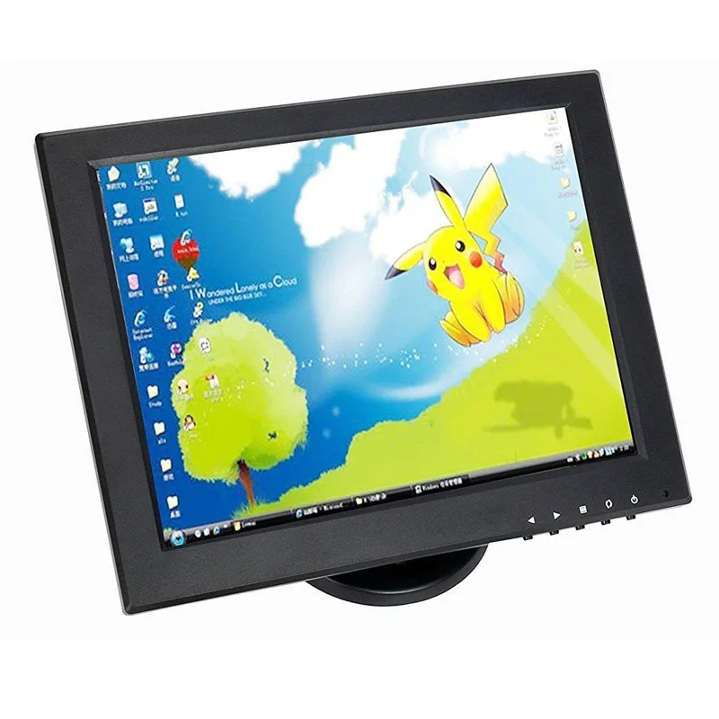Verkaufen 10 Punkte Touch Kapazitiven Touch Screen Monitor 1024*768 POS Maschine Mulit Touch Monitor CCTV Touch-Monitor Mit HDMI VGA USB