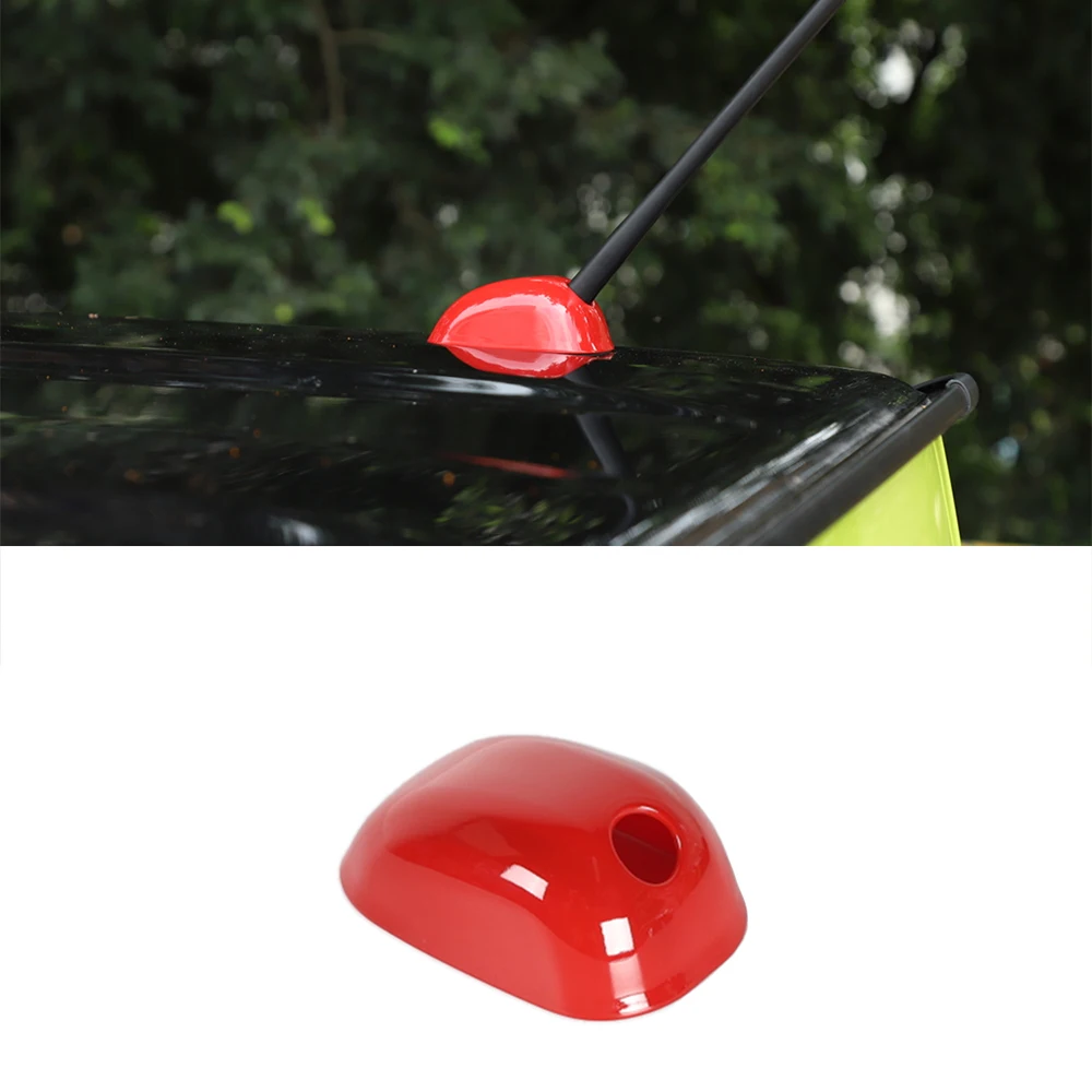 

Car Antenna Base Decoration Cover for Suzuki Jimny JB74 JB64 2019 2020 2021 2022 Car External Accessories ABS Red Carbon Fiber