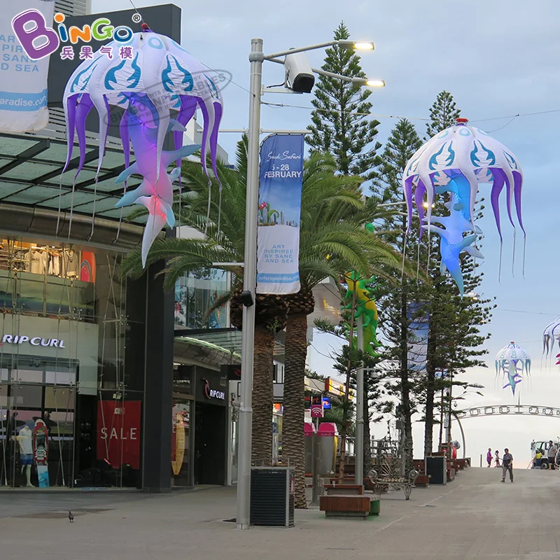 Индивидуальные 2 м высотой подвесной светодиодный Освещение Надувной Шар Медузы