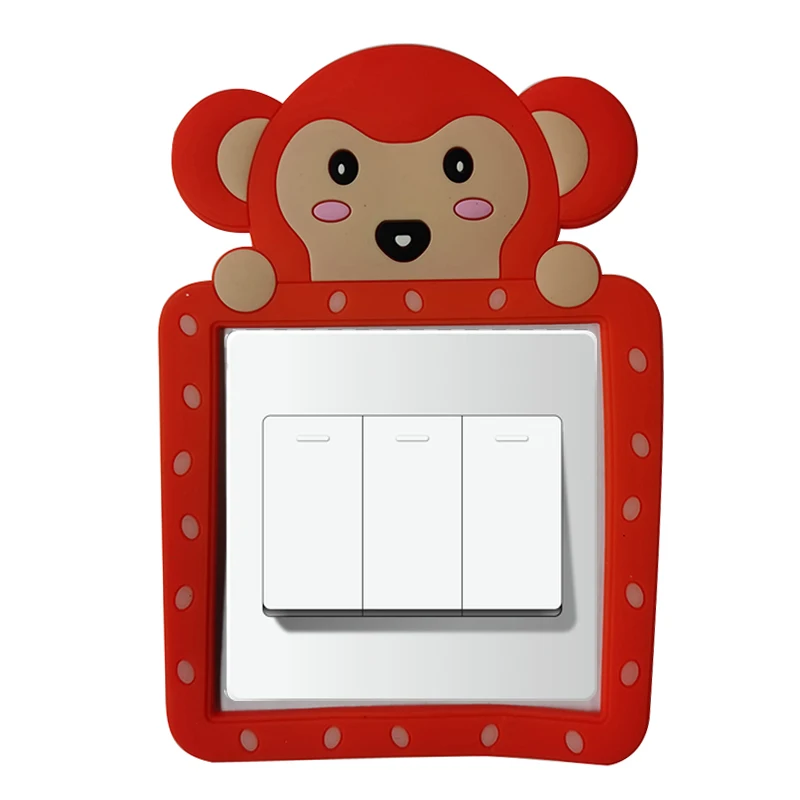 

Socket decorative light switch wall sticker double protective cover 3d three-dimensional home creative modern