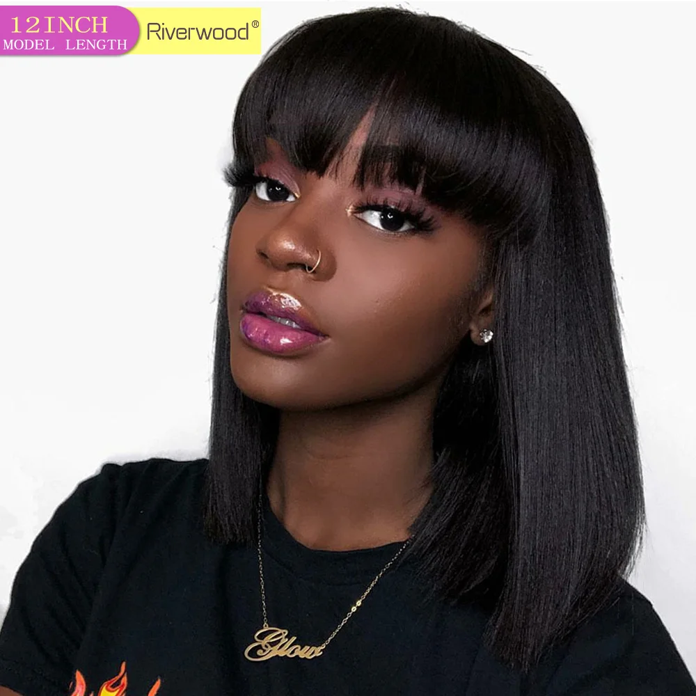 Парики из натуральных волос на кружевной Короткие парики человеческих