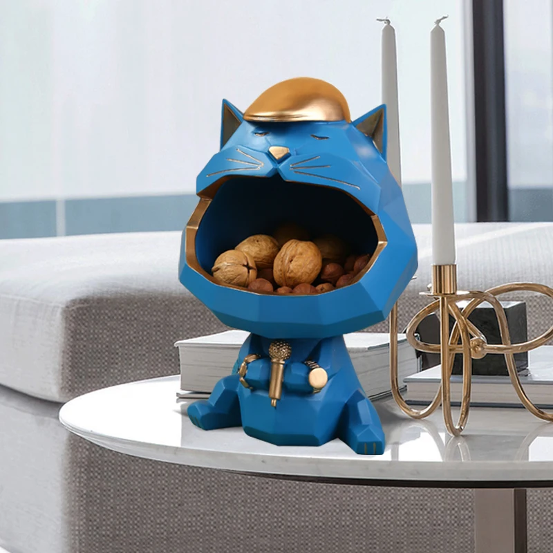 3 предмета, статуэтка кошки, скульптура, аксессуары для украшения дома, модный ящик для хранения, украшение для дома, фигурка свадебной вечеринки