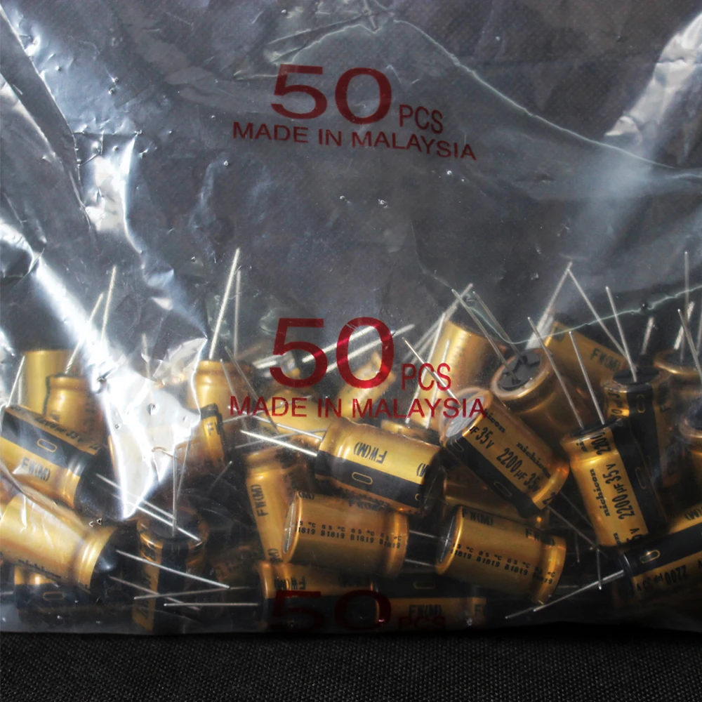 2шт-20шт Nichicon 2200мкФ 35В 16*25мм FW Конденсатор Шаг 7,5мм 85 ℃ 35В/2200мкФ Золотые аудиофильские электролитические конденсаторы для фильтрации