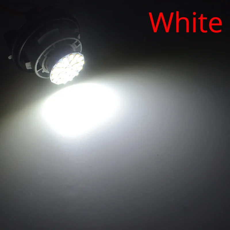 1156 BA15S 1157 BAY15D P21W 1206 22SMD Белый Автомобильный светодиодный стоп-сигнал, стояночный светильник, Автомобильный светодиодный фонарь, задний фонарь, 12 В постоянного тока - Испускаемый цвет: Белый