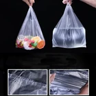 100 шт.упак. прозрачные пакеты, сумка для покупок, пластиковые пакеты для супермаркета с ручкой, упаковка для еды