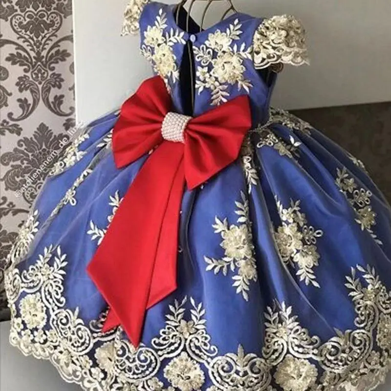 Elegant New Year Princess Girls Dress Wedding Gown For Children Party Birthday Vestidos Infantil | Детская одежда и обувь