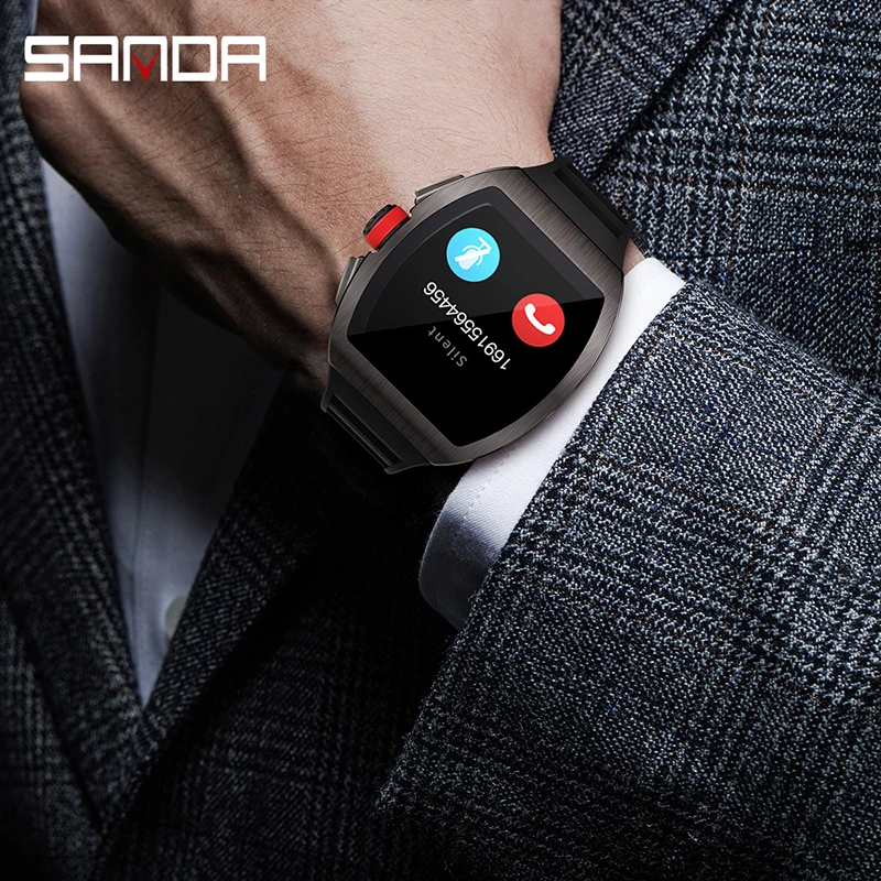 

Top Smart Watch Men Music Control Camera Bluetooth Smartwatch Luxury Sleep Monitor Heart Rate Phone Watch Brand SNADA Wristwatch