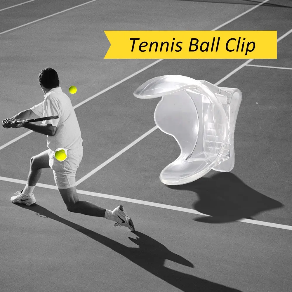 

Tennis Ball Training Accessories Professional Tennis Ball Holder Clip Transparent Tennis Ball Clip Plastic Tennis Ball Holder