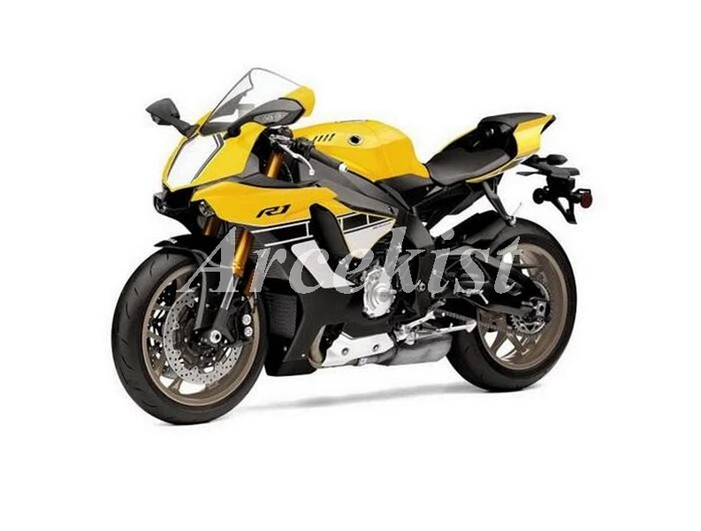

New ABS Motorcycle Fairings kit fit for YAMAHA YZFR1 2015 2016 2017 2018 YZF R1 R1m 15 16 17 18 19 Custom Free yellow white