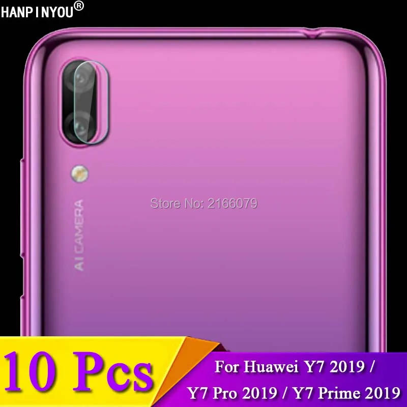 10 шт./лот для Huawei Y7 Pro Prime 2019 / Enjoy9 6,2 дюйма защитный чехол для объектива камеры заднего вида защитная пленка из мягкого закаленного стекла