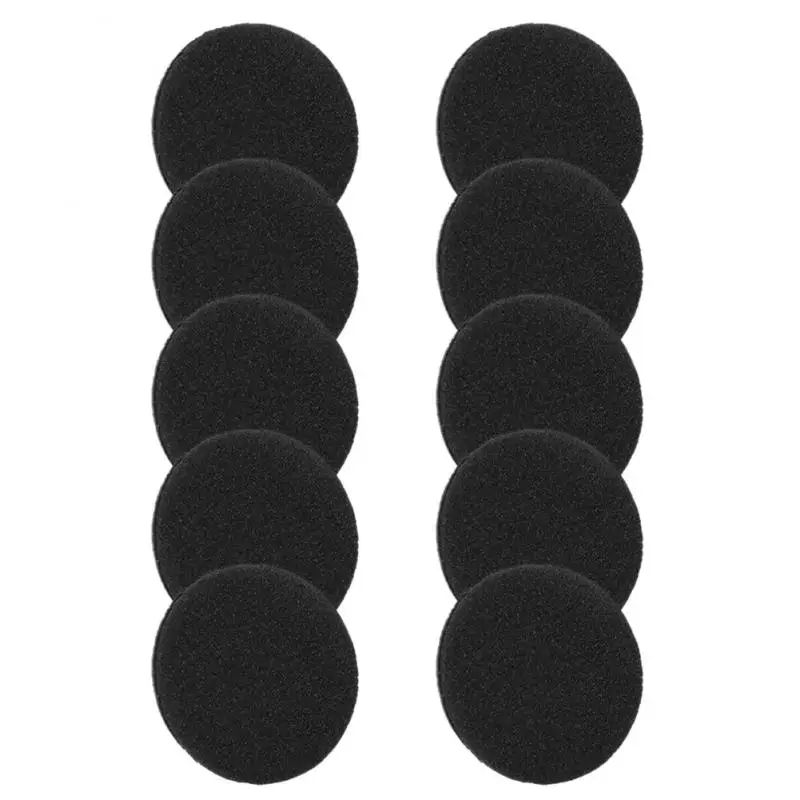 

35/40/45/50/55/60/65MM Headphone Replacement Black Soft Foam Pad Ear Thicken Sponge In-ear Earphone Cover Earphone Accessories