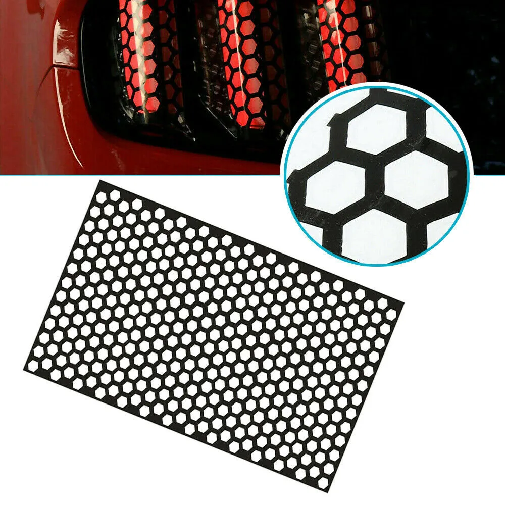 

Honeycom-Shape Rear Tail Light Sticker Light PVC Parts Rear Replacement Sticker