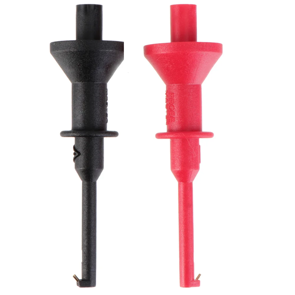 Зажим для мультиметра с крюком тестирования 2 шт. щуп-удлинитель зажимом 4 мм