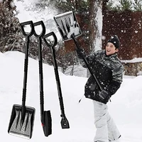 3 in 1 snow shovel set collapsible snow brush scraper winter snow removal kit car ice scraper windshield deforst scraper wipe