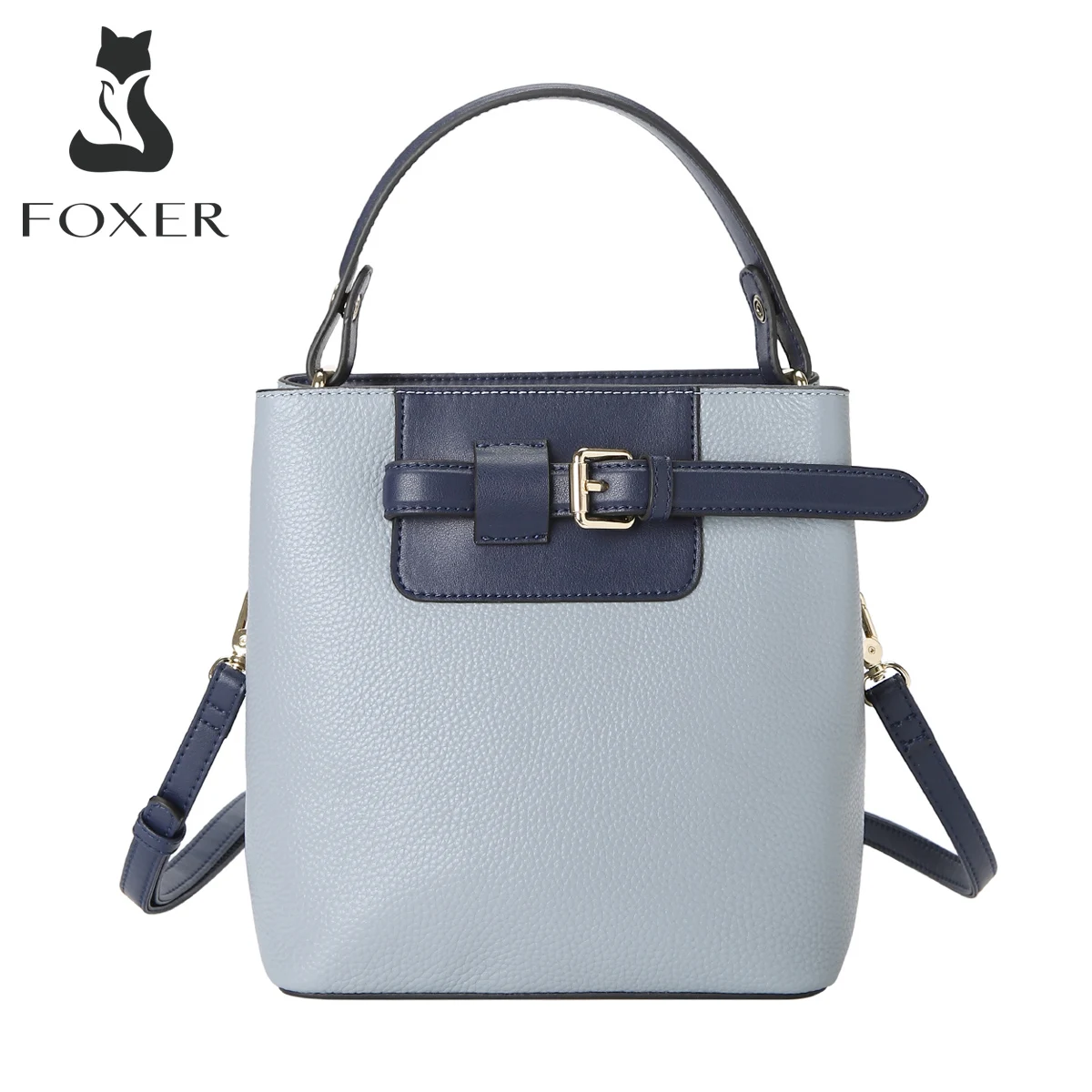 Сумка Кроссбоди FOXER женская из воловьей кожи мессенджер элегантный саквояж на