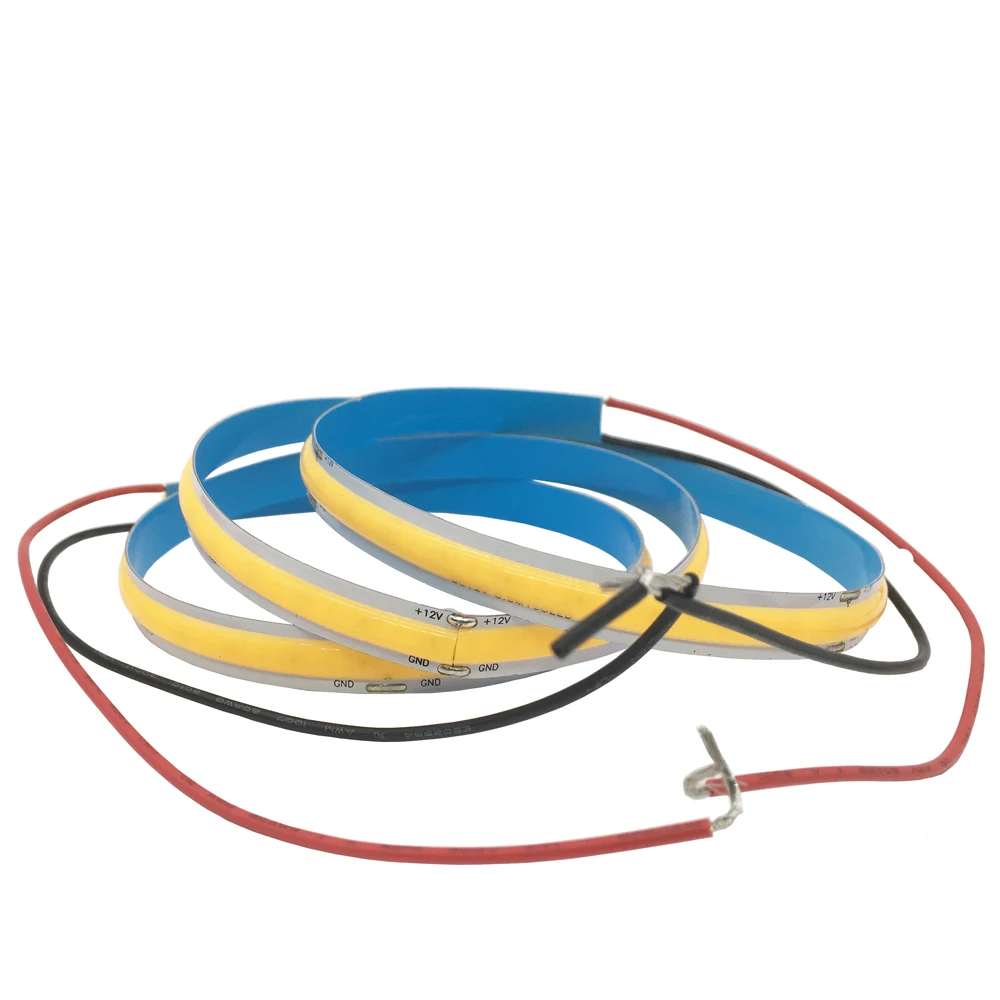 DC12/24 V Высокая плотность COB/FOB Led гибкая полоса света 14 Вт/м RA80 холодный белый/теплый
