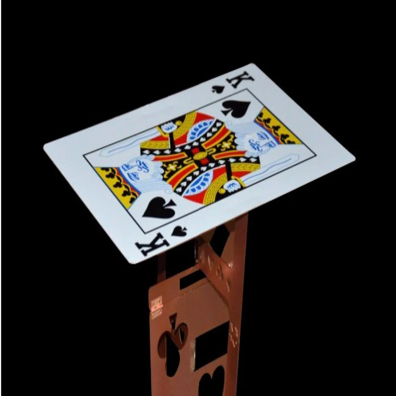 Алюминиевый сплав Волшебный складной стол медный цвет (покерный узор)-Волшебные