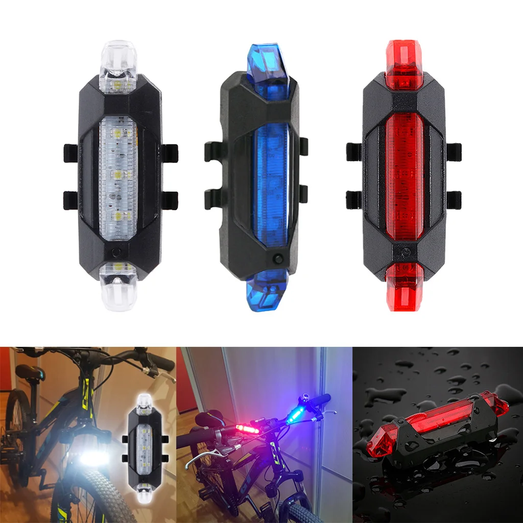 

Комплект из 3 предметов велосипед хвост светильник USB Перезаряжаемые светильник супер яркий безопасности светильник s