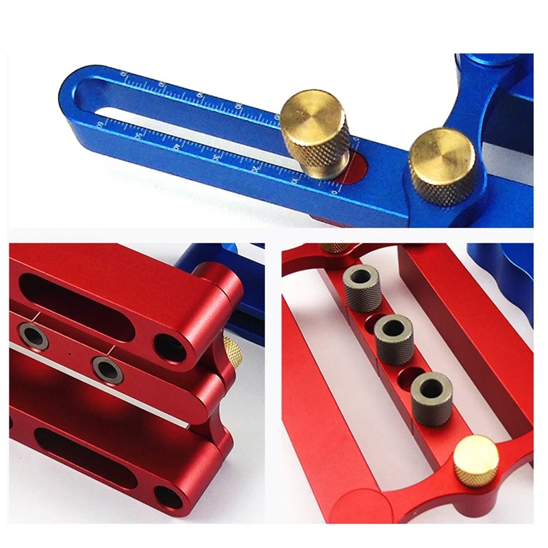 

Woodworking Self Centering Dowelling Jig for Metric Dowels 6/8/10mm Precise Punch Locator Drilling Tools