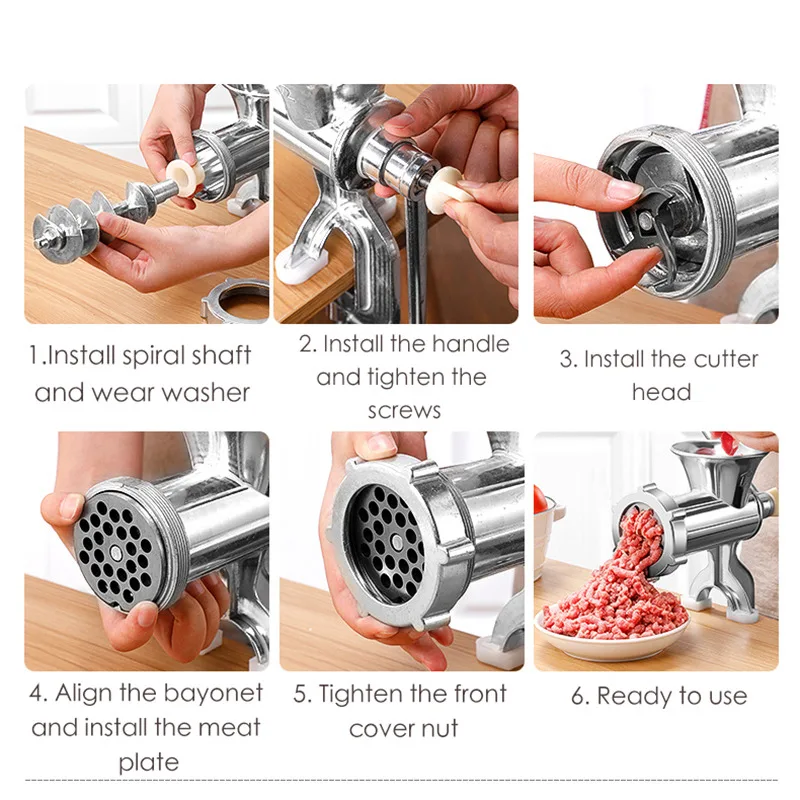 

Multifunction Manual Meat Grinder Shredder Mini Manual Chopper Manually Meat Grinder Disc Vegetables Fruit Chopper Kitchen Tools