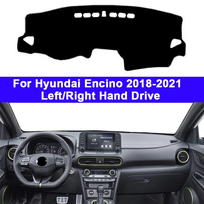 

Car Dashboard Cover DashMat Carpet Cape For Hyundai Encino 2018 2019 2020 2021 RHD LHD Console Protector Sun-Shade Auto Non-slip