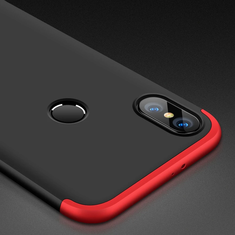 Full protection PC Case For Xiaomi Redmi Note 5 Pro Phone 3 IN 1 Matte Hard Plastic Back Cover | Мобильные телефоны и
