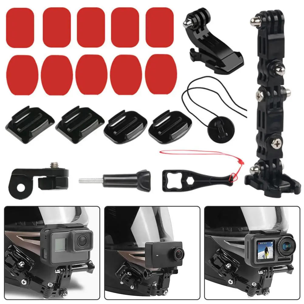 Подбородок на шлем для GoPro Hero 6 5 4 3 + 2 1 держатель мотоциклетного шлема аксессуары