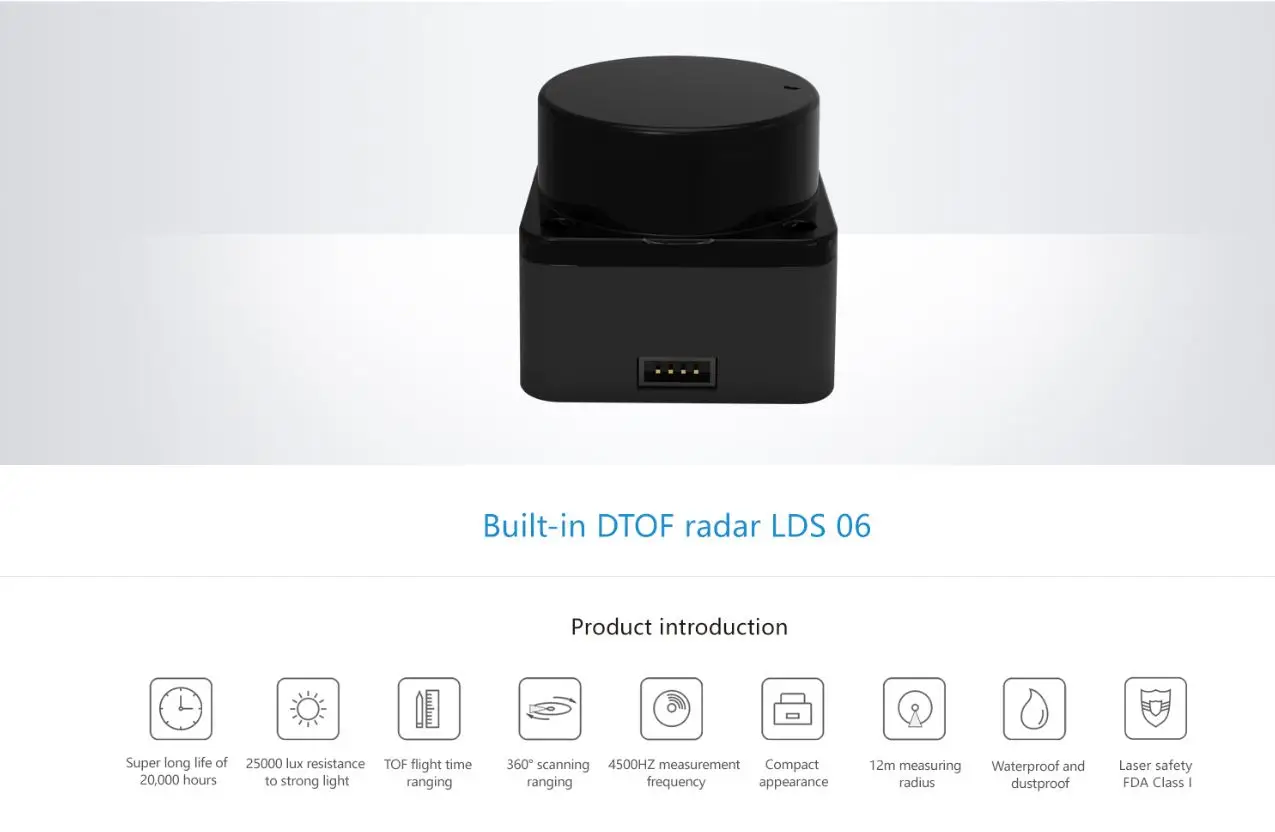 Verkauf Wasserdicht Und Staubdicht 12m DTOF LiDAR Hohe Licht Widerstand Sensor