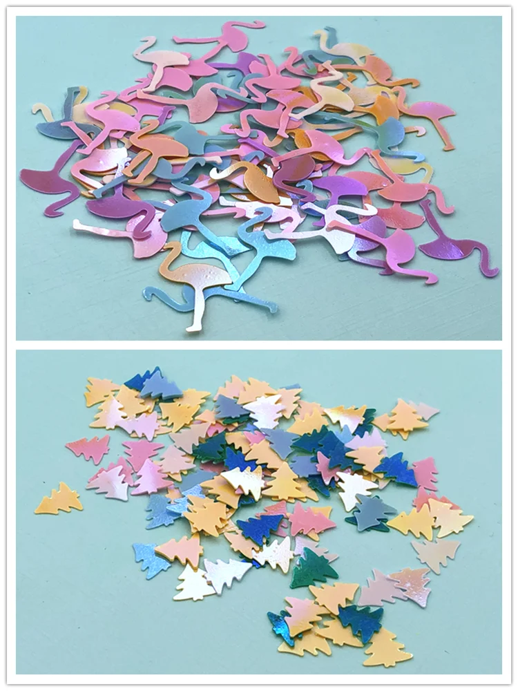 

10g Christmas Trees And flamingo Sequins PVC Paillette DIY Wedding Sewing Process DIY Clothing craft Lentejuelas Accessories