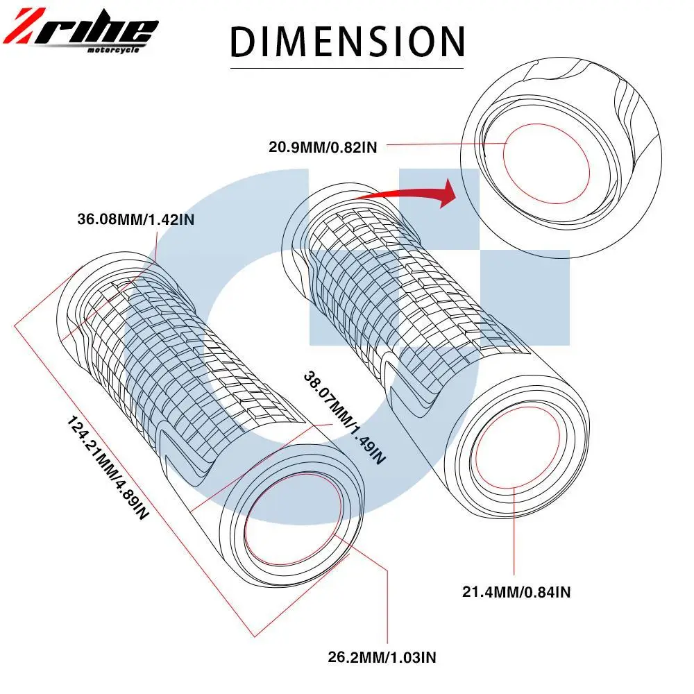 Универсальные аксессуары для мотоцикла Ручки руля диаметром 7/8" (22 мм) Рукоятки для руля для Honda CBF600 CBF600SA 2006-2007 CBF 600 SA on.