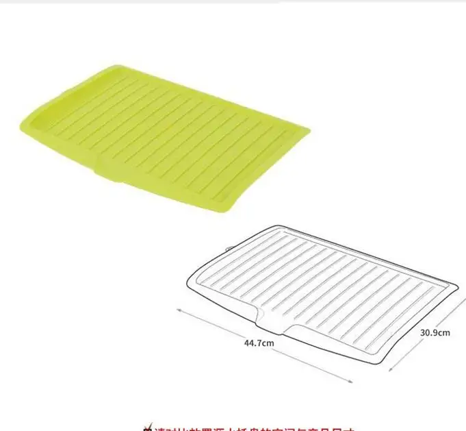 Dish Drainer Kitchen Rack Plastic Worktop Drip Tray Large Sink Drying Holder | Дом и сад
