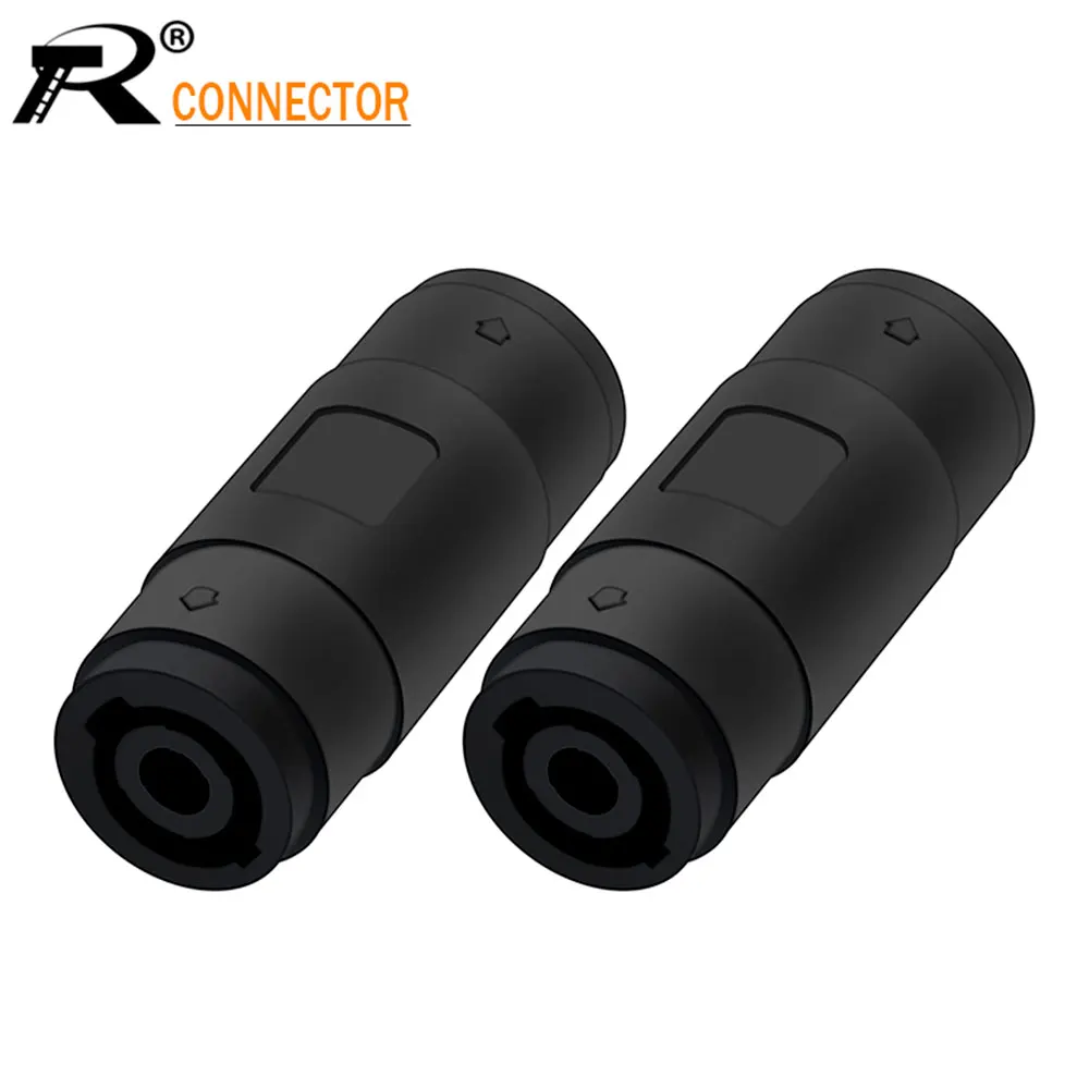 

10pc 4Pin Female To Female Speakon Coupler Adapter Audio Cable Connector Speaker Extension Cord Converter
