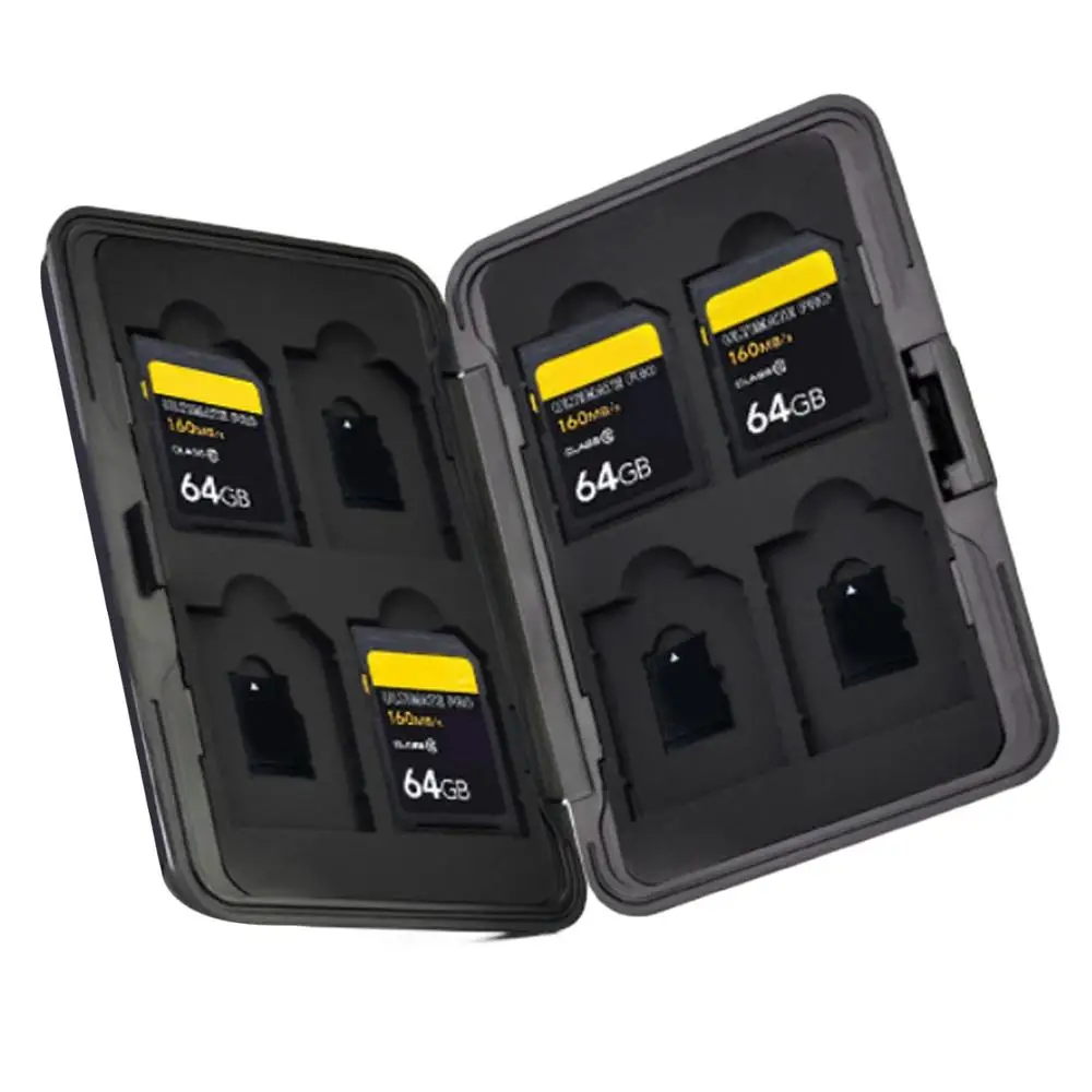 8 слотов для карт Алюминий SD микро цифровой чехол держателя карты памяти
