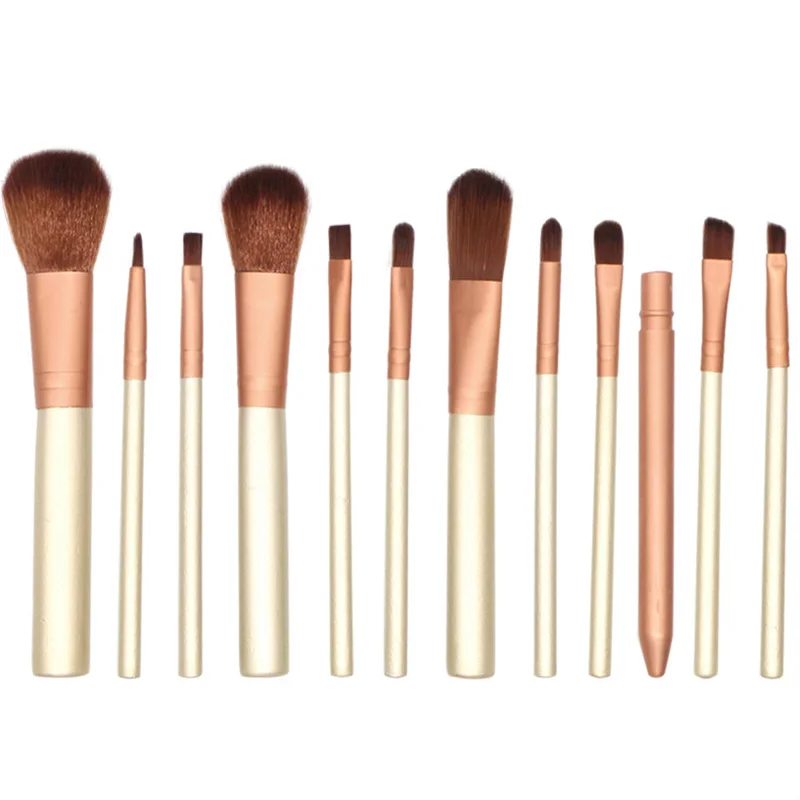 Набор кистей для макияжа 12 шт. набор растушевки основы подводки глаз кисти